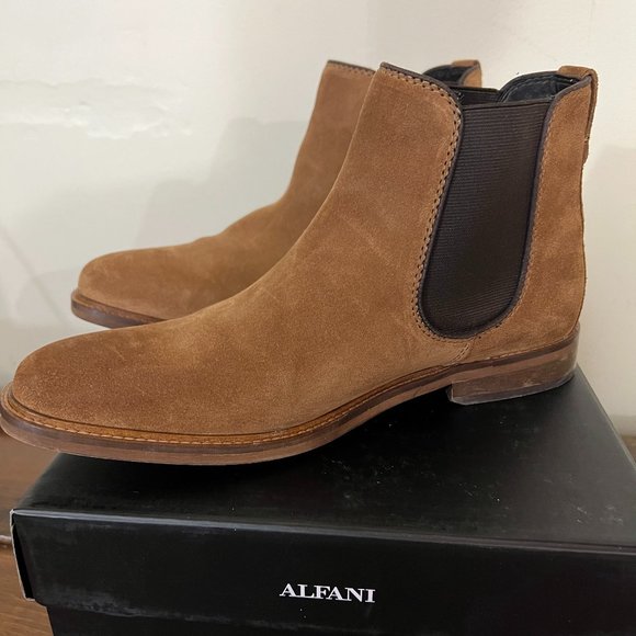 Alfani Men's tan suede boot - Picture 2 of 9